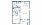 Carter - 1 bedroom floorplan layout with 1 bath and 776 square feet.